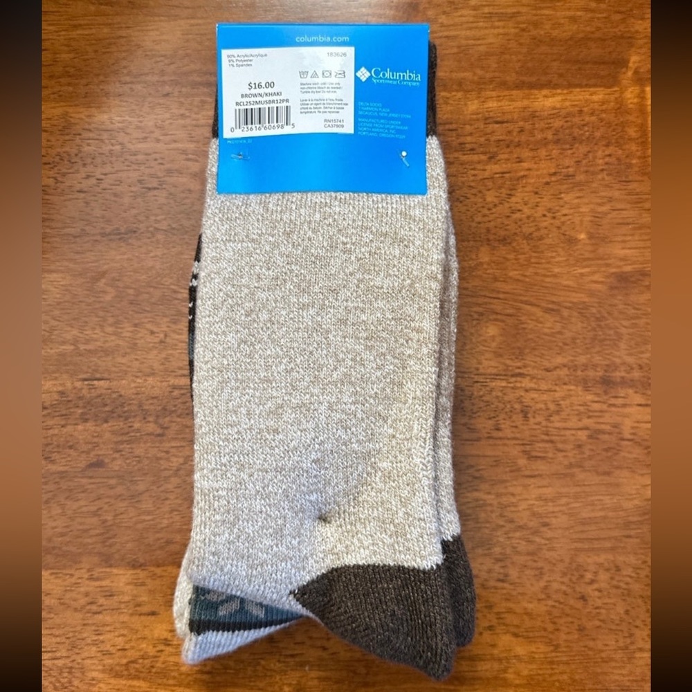 Columbia Socks Men’s 6-12 - Picture 2 of 4